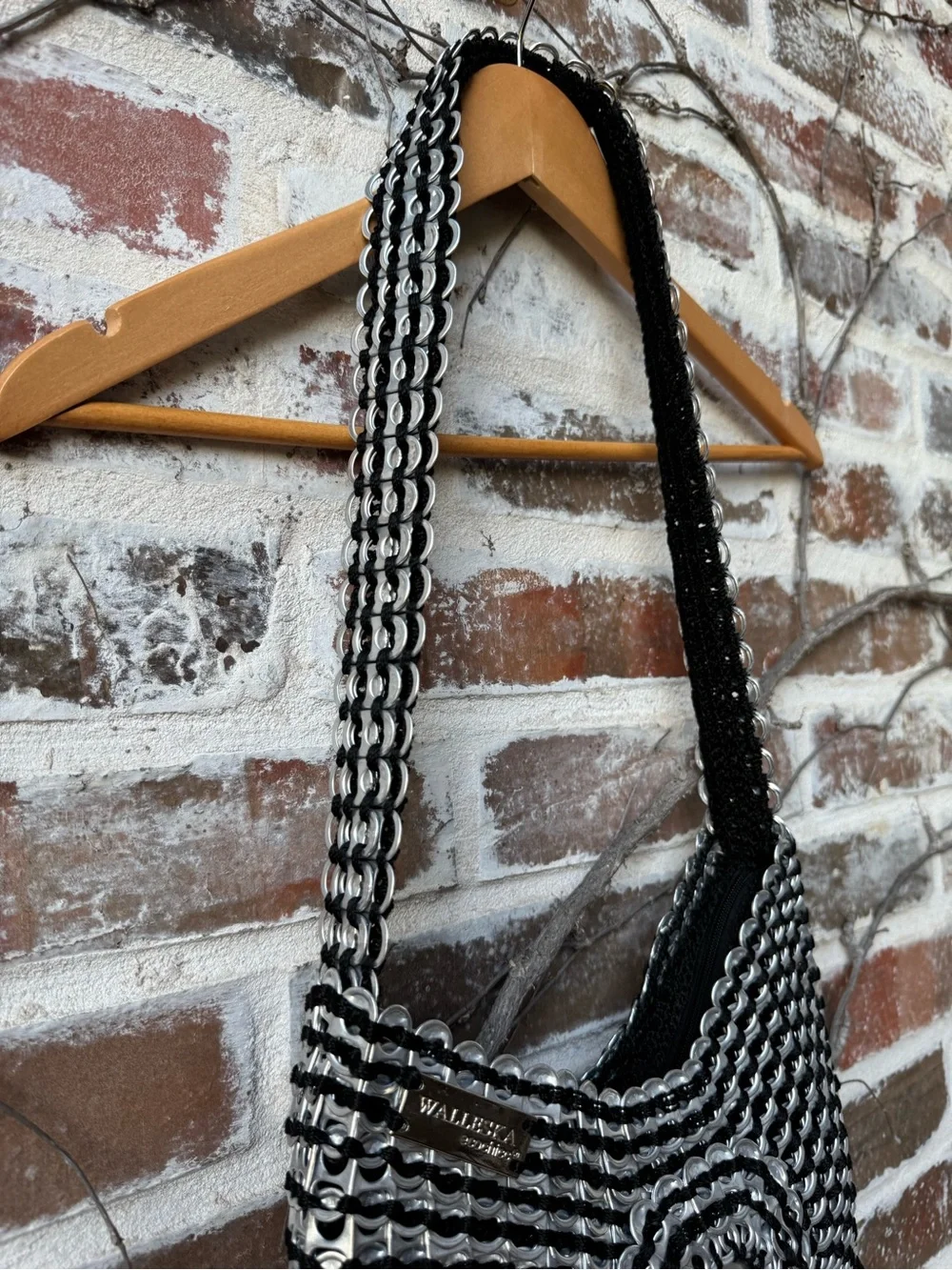 Walleska Ecochicc Handmade Recycled Soda Pop Tab Shoulder Bag. A PIECE OF ART!